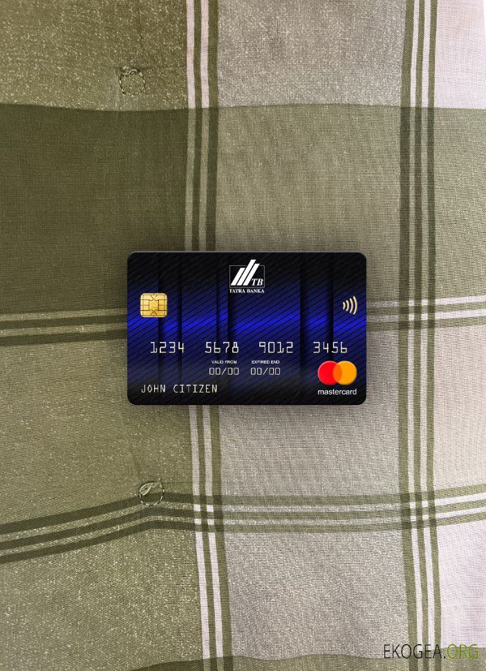 Slovaquie Tatra Bank mastercard photolook bleu , avant